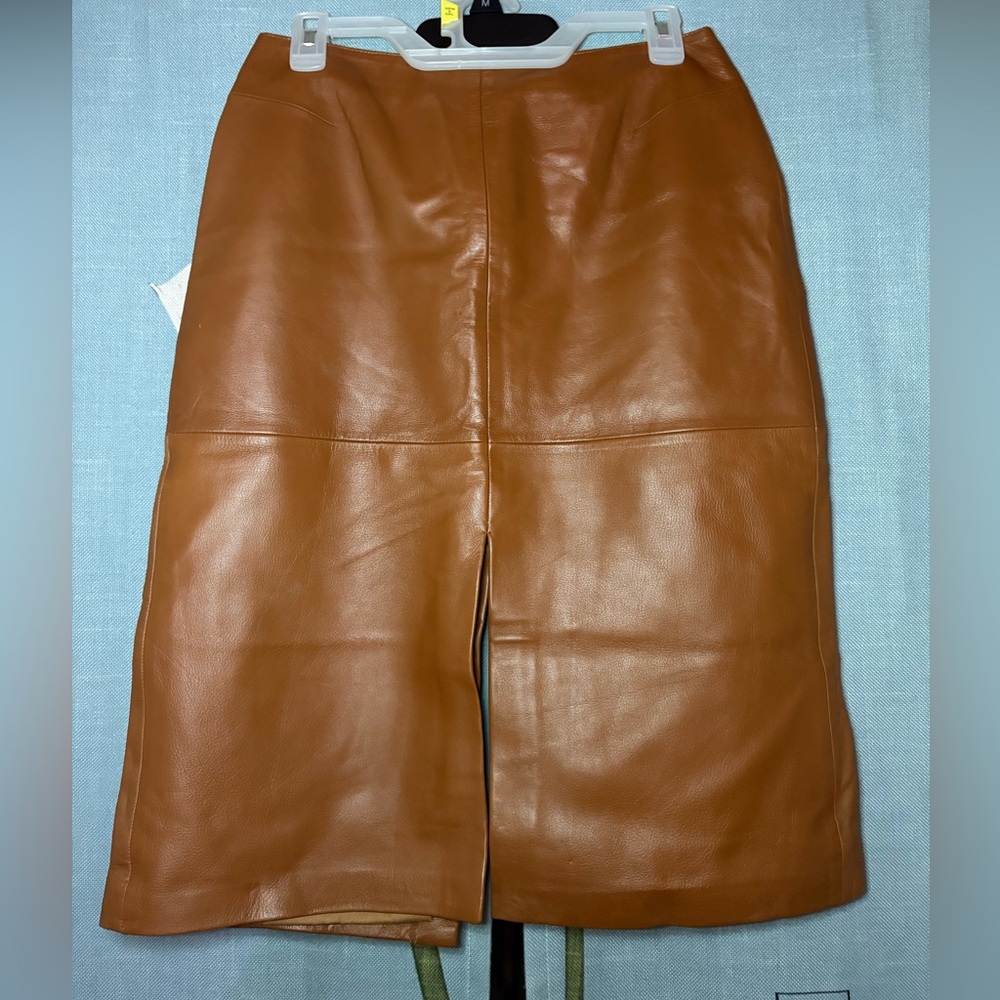 Cache Camel Leather Jacket